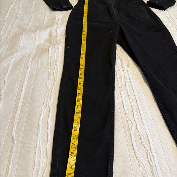 Free People Black Denim Jumpsuit - Picture 4 of 9